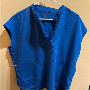 Figs Rafaela oversized scrub top royal blue xl